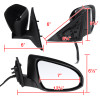 2012-2014 Toyota Camry Glossy Black 3-Pin Power Adjustable Side Mirror - Passenger Side Only