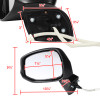 2012-2015 Honda Civic Glossy Black 3-Pin Power Adjustable Side Mirror - Driver Side Only