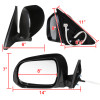 2008-2013 Toyota Highlander 7-Pin Power Adjustable & Heated Side Mirror w/ LED Puddle Light - Driver Side Only