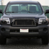 2005-2011 Toyota Tacoma Glossy Black ABS Rivet Style Grille w/ Stainless Steel Mesh