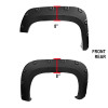 2007-2013 GMC Sierra 1500 Fleetside Textured Rivet Style Fender Flares