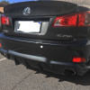 2006-2013 Lexus IS250/IS350/IS F Black Polyurethane Rear Bumper Lip