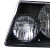 2001-2011 Ford Ranger Factory Style Headlights w/ Amber Lens Corner Signal Lights (Matte Black Housing/Clear Lens)
