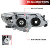 2012-2014 Toyota Camry Projector Headlights w/ Amber Reflectors (Jet Black Housing/Clear Lens)