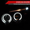 2001-2003 Honda Civic Dual Halo Projector Headlights (Glossy Black Housing/Smoked Lens)