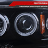 2005-2007 Dodge Dakota Dual Halo Projector Headlights (Glossy Black Housing/Smoke Lens)