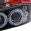 1997-2004 Dodge Dakota/ 1998-2003 Durango Dual Halo Projector Headlights (Glossy Black Housing/Smoked Lens)