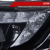 2007-2010 Ford Edge Halo Projector Headlights w/ LED Light Strip (Glossy Black Housing/Smoke Lens)