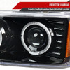 2004-2012 GMC Canyon/ Chevrolet Colorado Dual Halo Projector Headlights (Jet Black Housing/Clear Lens)