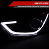 2011-2013 Hyundai Elantra Projector Headlights w/ LED Bar (Glossy Black Housing/Smoked Lens)