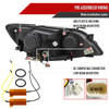 2001-2005 Lexus IS300 Projector Headlights w/ LED Light Strip & LED Turn Signal Lights (Glossy Black Housing/Smoke Lens)