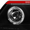 1999-2004 Ford Mustang Dual Halo V2 Projector Headlights (Matte Black Housing/Clear Lens)