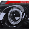 2000-2003 Nissan Sentra Dual Halo Projector Headlights (Glossy Black Housing/Smoke Lens)