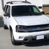 2002-2009 Chevrolet Trailblazer Projector Headlights w/ LED Light Strip (Chrome Housing/Smoked Lens)