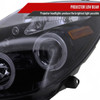 2006-2008 Toyota Yaris Dual Halo Projector Headlights (Glossy Black Housing/Smoke Lens)