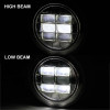 Universal 7" Cree LED Red Rim Projector Headlight - 1PC (Chrome Housing/Clear Lens)
