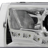 1999-2004 Ford F-250/F-350/F-450/F-550/Excursion Projector Headlights w/ SMD LED Light Strip (Chrome Housing/Clear Lens)