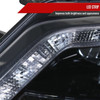 2010-2012 Ford Fusion Projector Headlights w/ LED Light Strip (Glossy Black Housing/Smoke Lens)