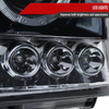 2005-2012 Nissan Xterra Dual Halo Projector Headlights (Glossy Black Housing/Smoke Lens)