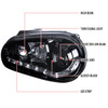 1999-2006 Volkswagen Golf Mk4 GTI/R32 Cabrio Projector Headlights w/ R8 Style LED Light Strip (Glossy Black Housing/Smoke Lens)