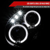 2002-2003 Subaru Impreza Dual Halo Bug Eye Projector Headlights (Glossy Black Housing/Smoked Lens)