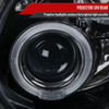 2002-2003 Subaru Impreza Dual Halo Bug Eye Projector Headlights (Glossy Black Housing/Smoked Lens)