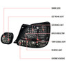 1998-2005 Lexus GS300/GS400/GS430 LED Tail Lights & Trunk Lights (Chrome Housing/Red Smoked Lens)