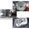 1989-1994 Nissan 240SX S13 Hatchback Tail Lights & Center Trunk Light (Matte Black Housing/Clear Lens)