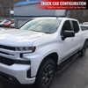 2019-2021 Chevrolet Silverado/GMC Sierra 1500/2500/3500 Crew Cab 4" Black Stainless Steel Side Step Nerf Bars