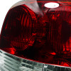 1993-1997 Honda Del Sol Tail Lights (Chrome Housing/Red Clear Lens)