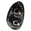 2001-2005 Chrysler PT Cruiser Tail Lights (Matte Black Housing/Clear Lens)