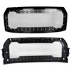 2015-2017 Ford F-150 Glossy Black ABS Rivet Style Grille w/ Stainless Steel Mesh