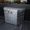 Universal 15~28" Heavy Duty Silver Aluminum Truck Trailer Tongue Tool Box w/ Lock & Keys