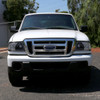 2001-2011 Ford Ranger Projector Headlights w/ LED Light Strip & LED Turn Signal Lights (Jet Black Housing/Clear Lens)