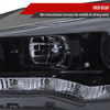 2008-2015 Mitsubishi Lancer EVO Projector Headlights w/ SMD LED Light Strip (Glossy Black Housing/Smoked Lens)