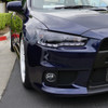 2008-2015 Mitsubishi Lancer EVO Projector Headlights w/ SMD LED Light Strip (Glossy Black Housing/Smoked Lens)