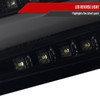 2015-2021 Subaru WRX  Sequential White Bar LED Tail Lights (Glossy Black Housing/Smoke Lens)