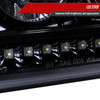 2001-2011 Ford Ranger Projector Headlights w/ LED Light Strip & LED Turn Signal Lights (Glossy Black Housing/Smoke Lens)