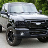 2001-2011 Ford Ranger Projector Headlights w/ LED Light Strip & LED Turn Signal Lights (Glossy Black Housing/Smoke Lens)