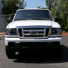 2001-2011 Ford Ranger Projector Headlights w/ LED Light Strip & LED Turn Signal Lights (Glossy Black Housing/Smoke Lens)