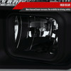 2008-2010 Ford F-250 F-350 F-450 LED C-Bar Projector Headlight (Black Housing/Smoke Lens)