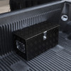 Universal 24" Heavy Duty Black Aluminum Tool Box w/ Side Handles, Lock, & Keys