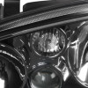 1999-2006 Volkswagen Golf Mk4 GTI/R32 Cabrio Factory Style Headlights (Matte Black Housing/Clear Lens)