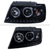 2002-2005 Ford Explorer Dual Halo Projector Headlights (Glossy Black Housing/Smoked Lens)