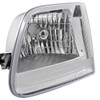 1997-2004 Ford F-150/Expedition Factory Style Crystal Headlights (Chrome Housing/Clear Lens)