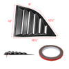 2008-2020 Dodge Challenger Matte Black Polypropylene Window Louvers
