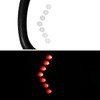 2007-2014 Chevrolet Silverado/Suburban/Avalanche/Tahoe GMC Sierra Glossy Black Power Adjustable & Heated Side Mirror w/ LED Turn Arrow Signal & Puddle Light - Driver Side Only