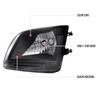 1997-2004 Ford F-150/Expedition Factory Style Crystal Headlights (Matte Black Housing/Clear Lens)