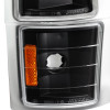 1994-1998 Chevrolet C/K Silverado/Tahoe Corner Lights (Matte Black Housing/Clear Lens)