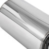Universal 2.5" Inlet/4" Outlet Stainless Steel Spiral Flow Exhaust Muffler w/ Silencer
